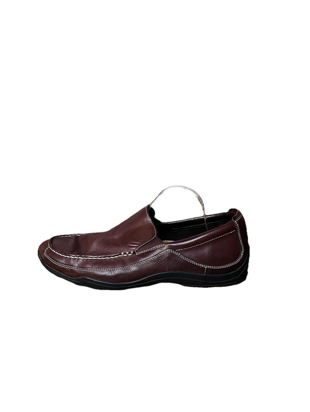 Cole Haan Brown Leather Loafers Men’s 13M Slip On Moc Toe Comfort Dress Shoes